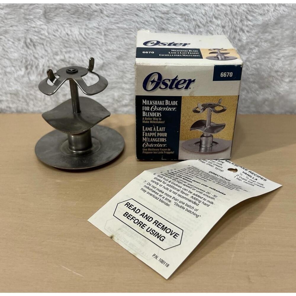 Oster 6670 Milkshake Blade for Osterizers Vintage Stainless Mixer Attachment
